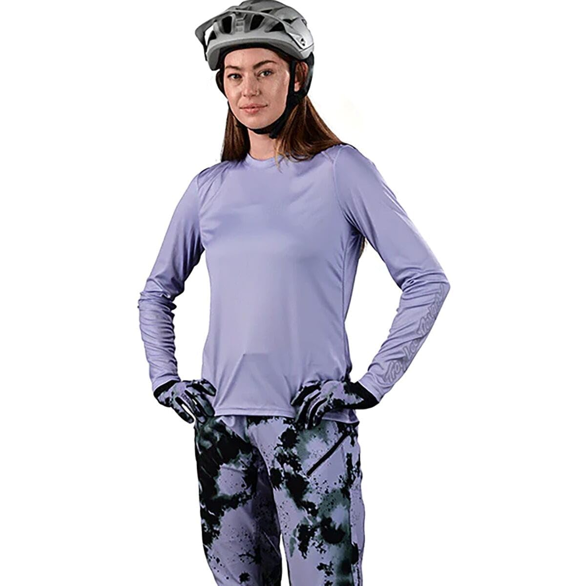 Troy Lee Designs Womens Long Sleeve Lilium Jersey (Lilac)