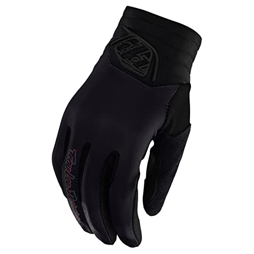 Troy Lee Designs Motocross Motorcycle Dirt Bike Racing Mountain Bicycle Gloves, Womens Luxe Glove (Black, Medium)