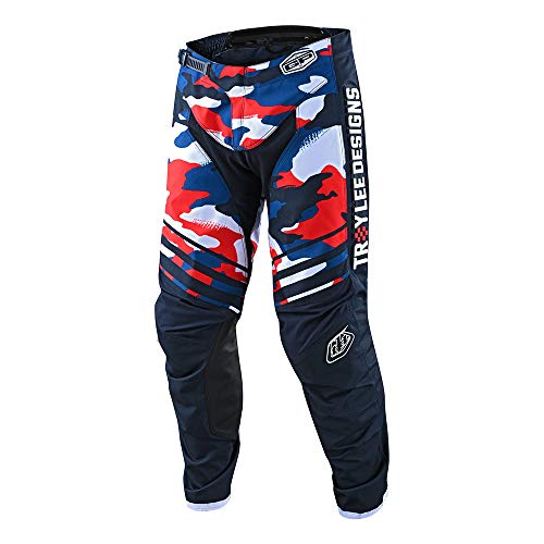 Troy Lee Designs Mens | Off-Road | Motocross | GP Pant Formula Camo (Navy/Red, 28)