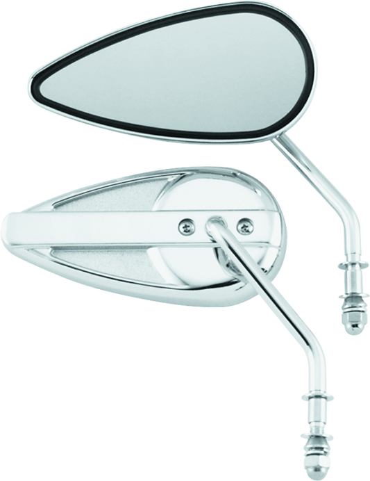 Bikers Choice 65-Up Chrome Teardrop Mirror Universal Custom Pr