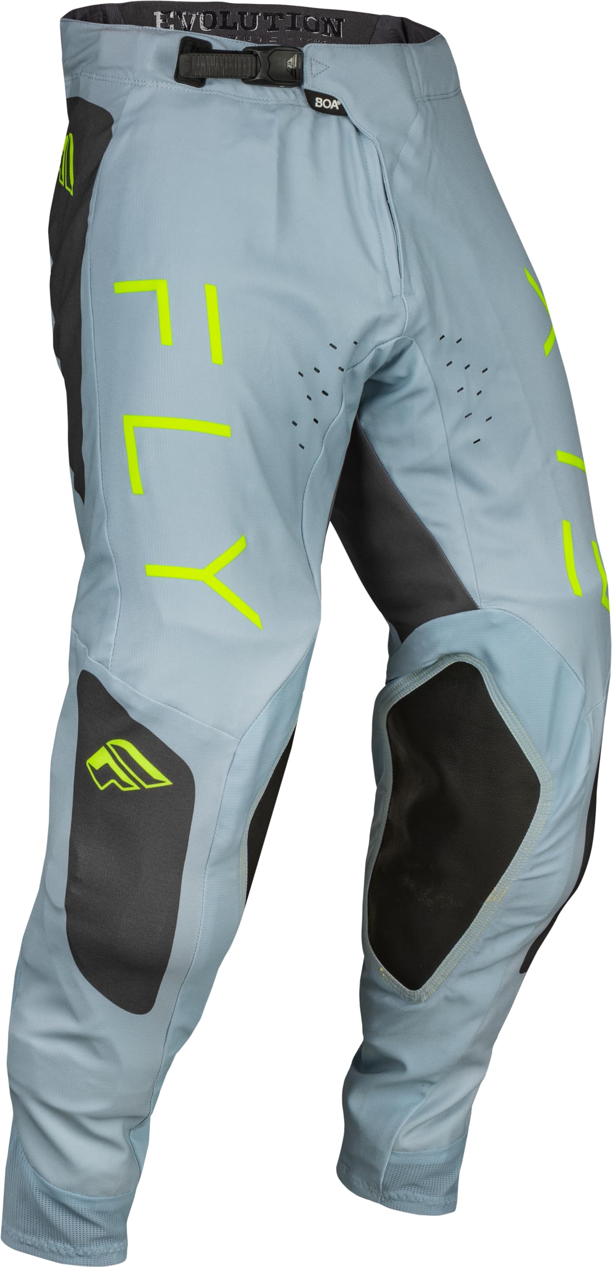 Fly Racing 2024 Adult Evolution DST Pants (Grey/Charcoal/Neon Green) Size 34