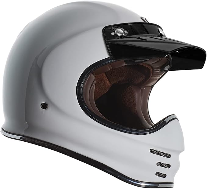 TORC T3 Retro Motorcycle Helmet (Gloss White)