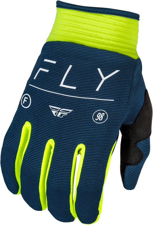 Fly Racing 2024 Adult F-16 Gloves (Navy/Hi-Vis/White) - XS