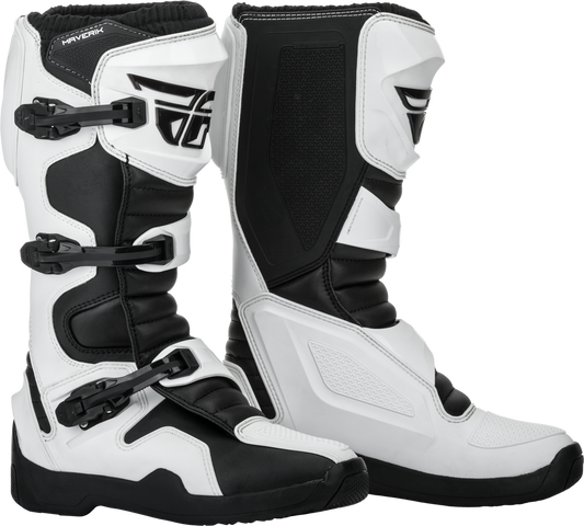 Fly Racing Maverik Boot Adult (White/Black)