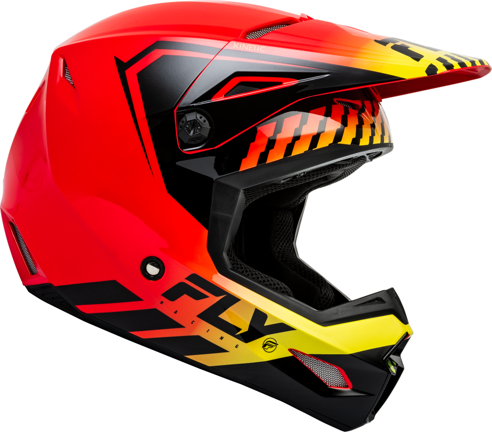 FLY Racing Adult Kinetic Menace Helmet (Red/Black/Yellow)