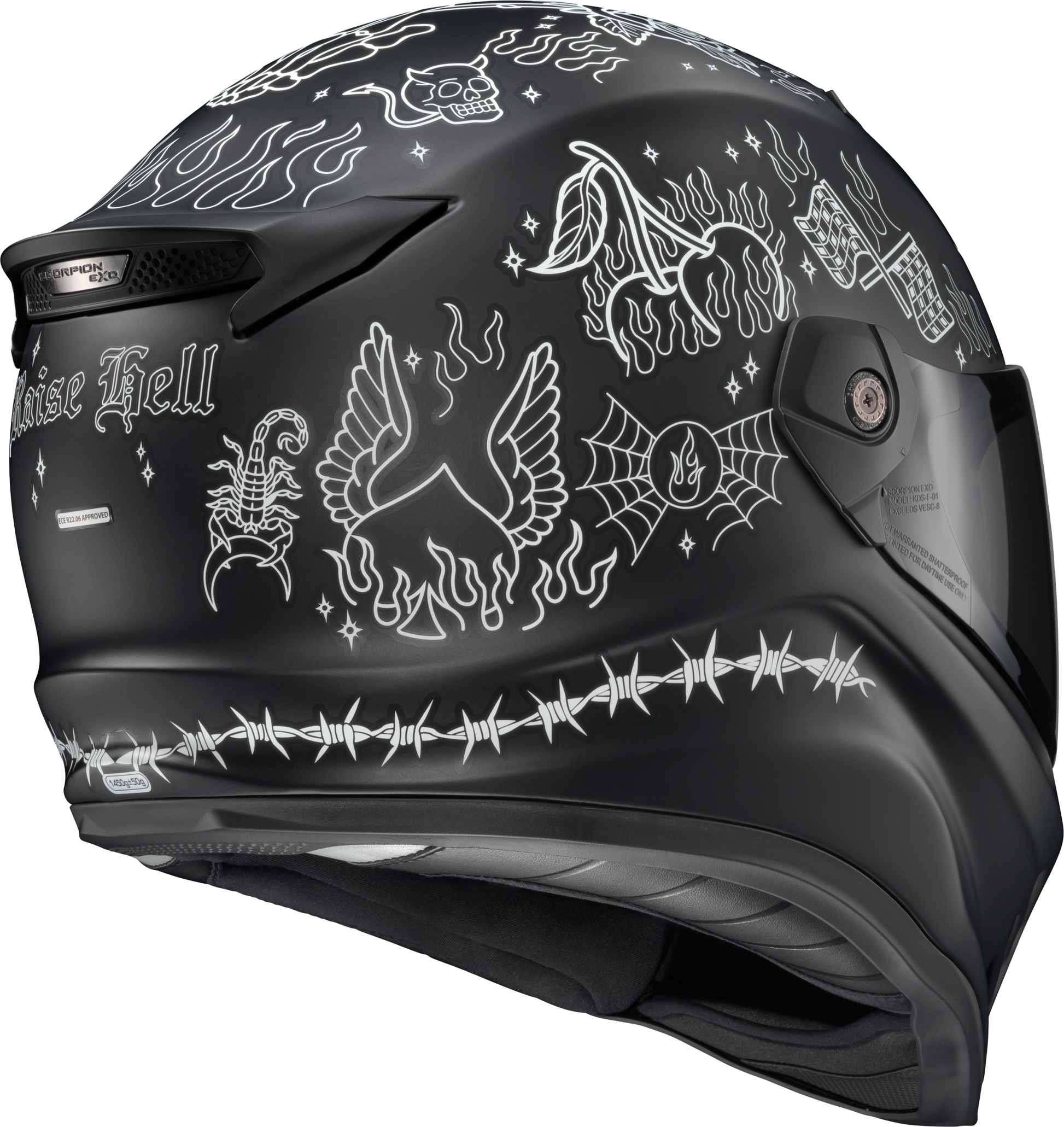 Covert Fx Full Face Helmet The Litas 2 Black Md