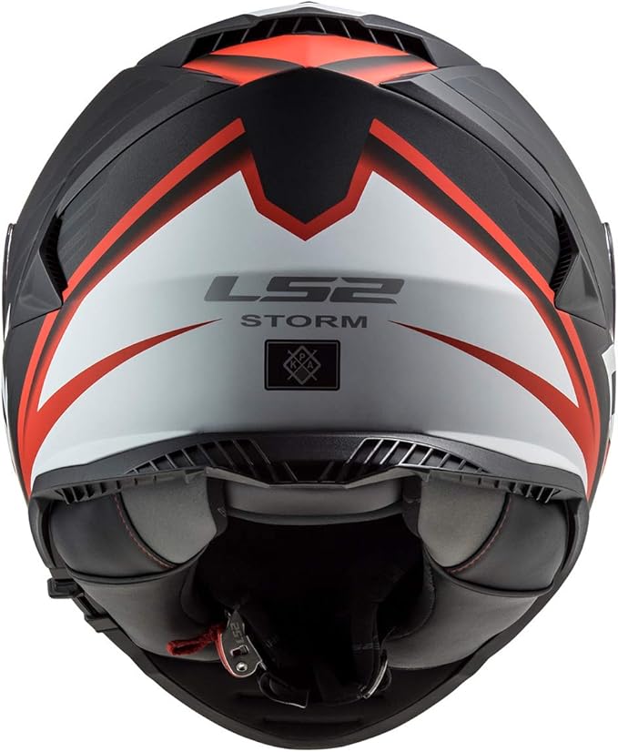 LS2 Assault Nerve Full Face Motorcycle Helmet W/SunShield (Matte Black/Red)