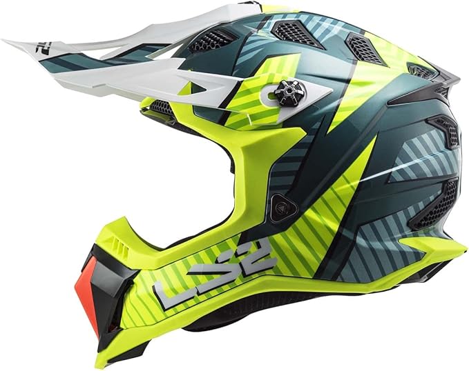 LS2 MX-Off Road Subverter Evo Astro Helmet (Gloss Cobalt Hi-Vis Yellow)