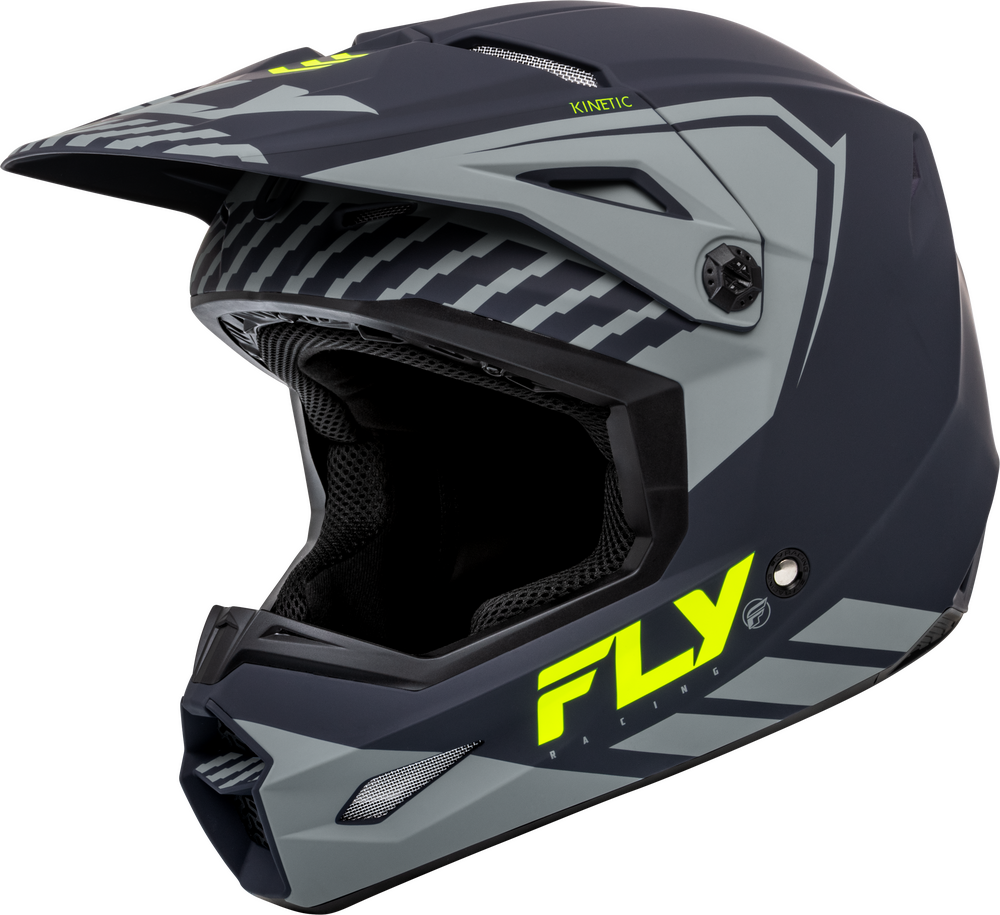 FLY Racing Adult Kinetic Menace Helmet (Matte Grey) - XS