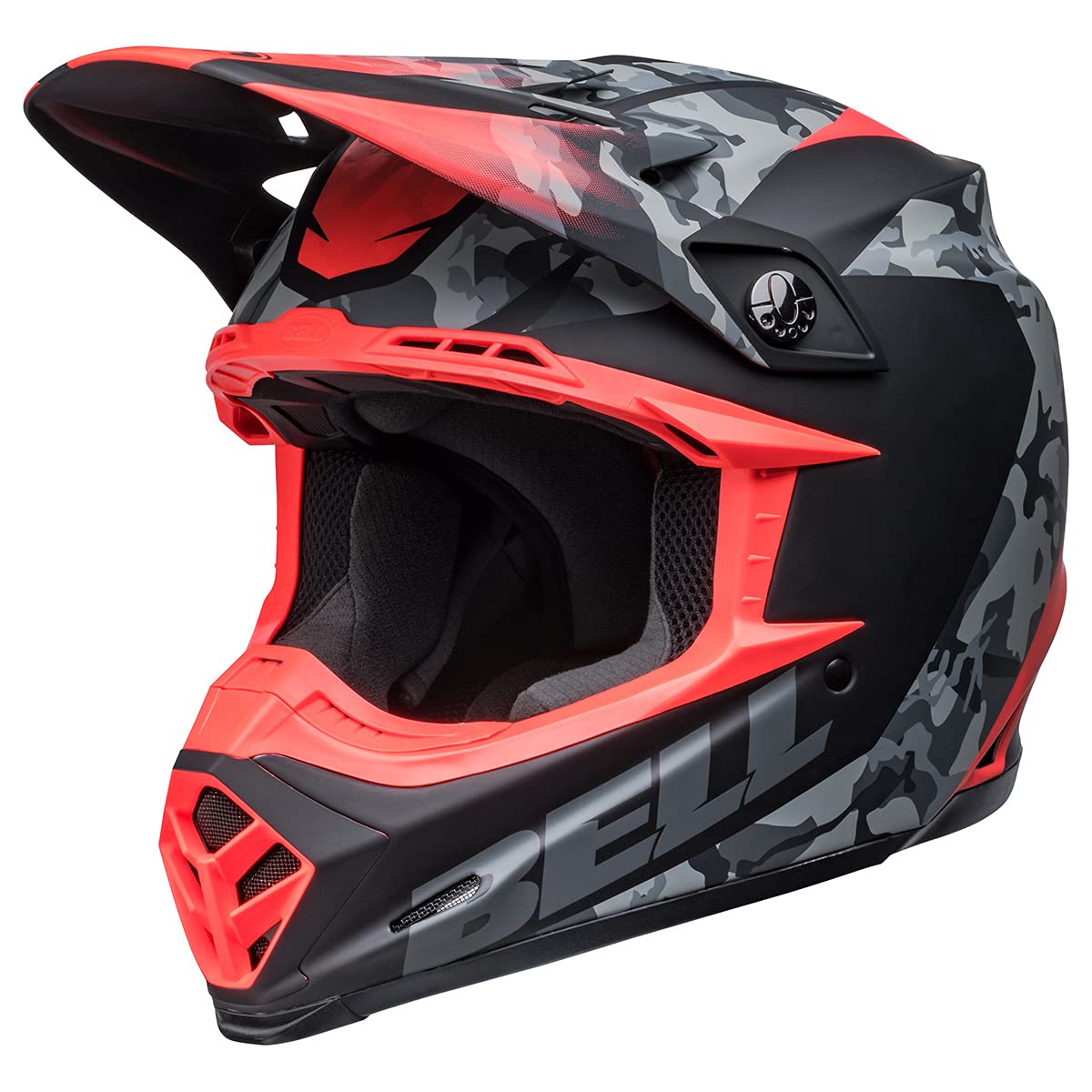 Bell Moto-9 MIPS Dirt Helmet (Venom Matte Black Camo/Infared - Small)