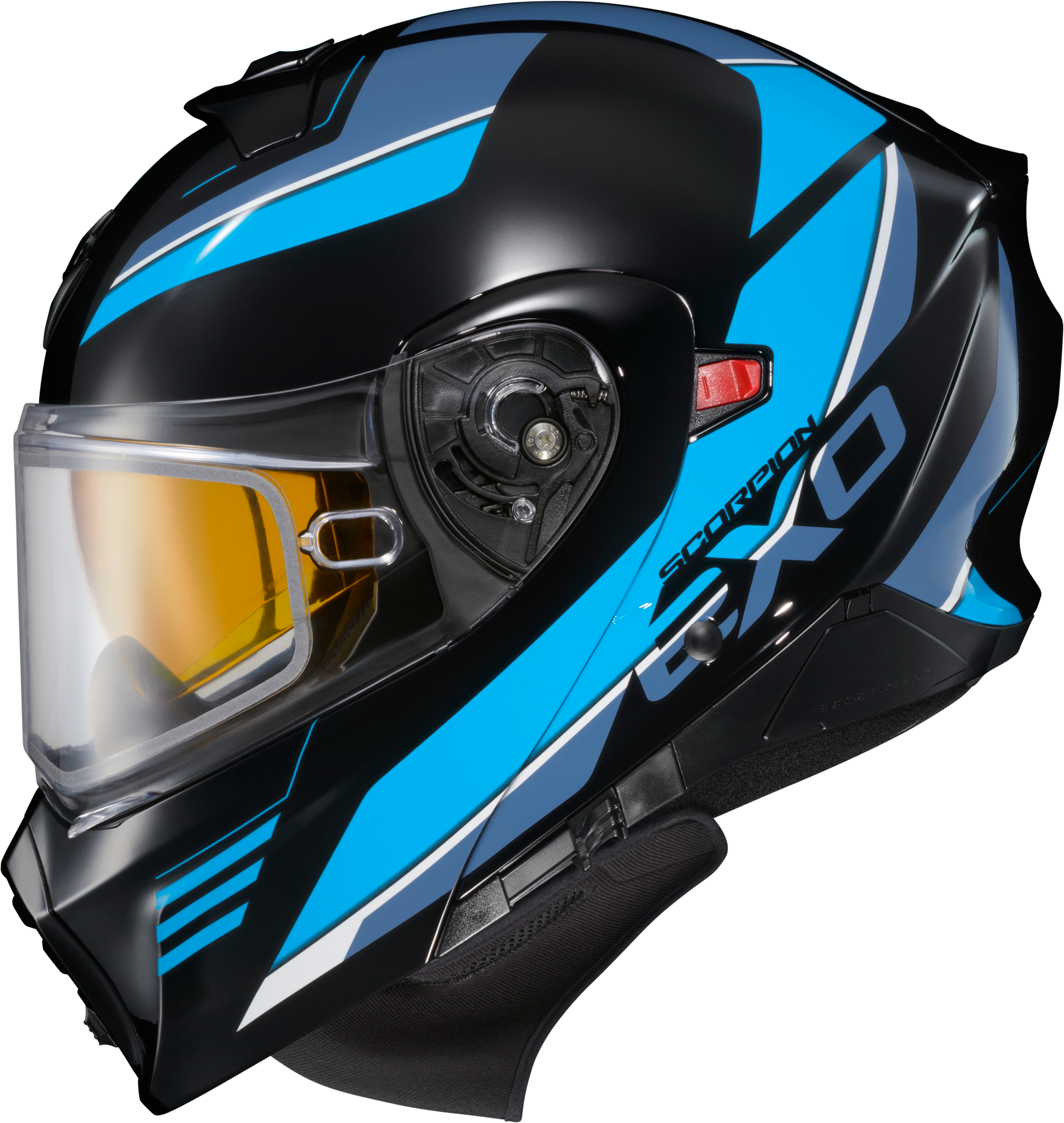 Exo Gt930 Cold Weather Helmet Modulus Blk/Blu Xl (Dual Pane)