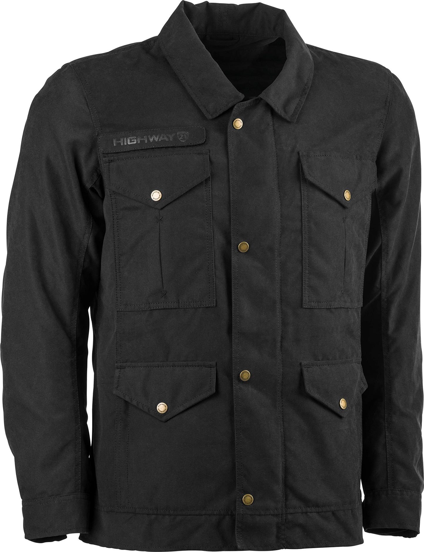 Highway 21 Men's Motorcycle Winchester Jacket (Black) - 4XL