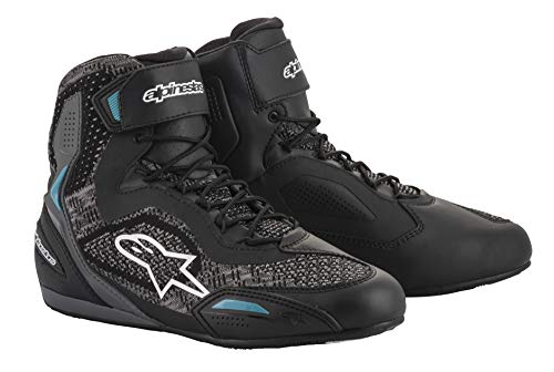 Alpinestars Women's Stella Faster-3 Rideknit Shoes (Black/Teal) Size 7.5