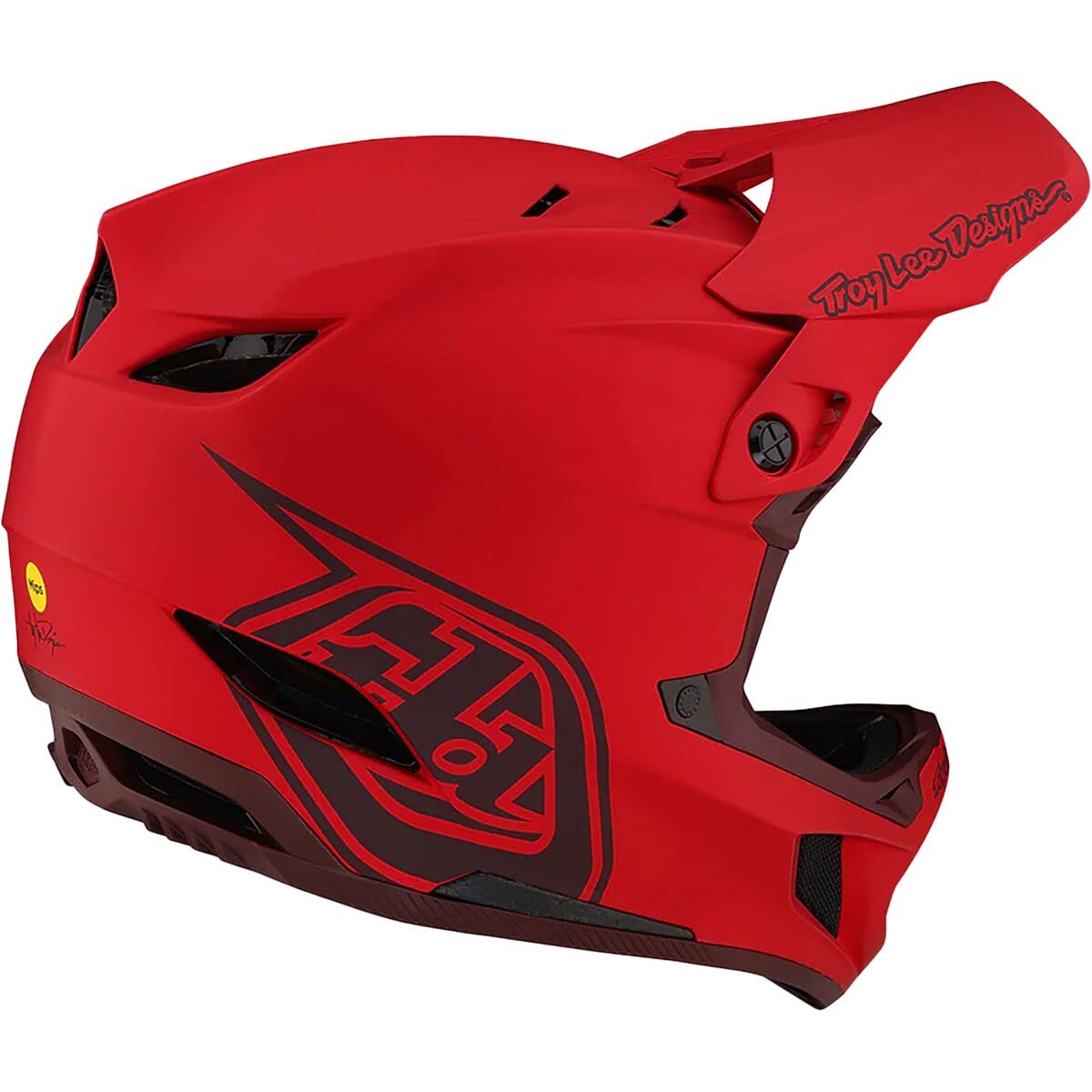 Troy Lee Designs D4 Composite MIPS Full Face Mountain Bike Helmet (Red)