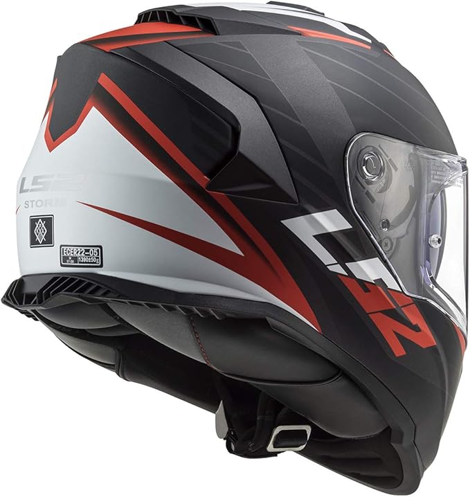 LS2 Assault Nerve Full Face Motorcycle Helmet W/SunShield (Matte Black/Red)