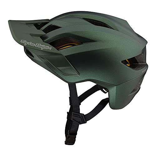 Troy Lee Designs Flowline Adult Mountain Bike Helmet MIPS  (Forest Green)