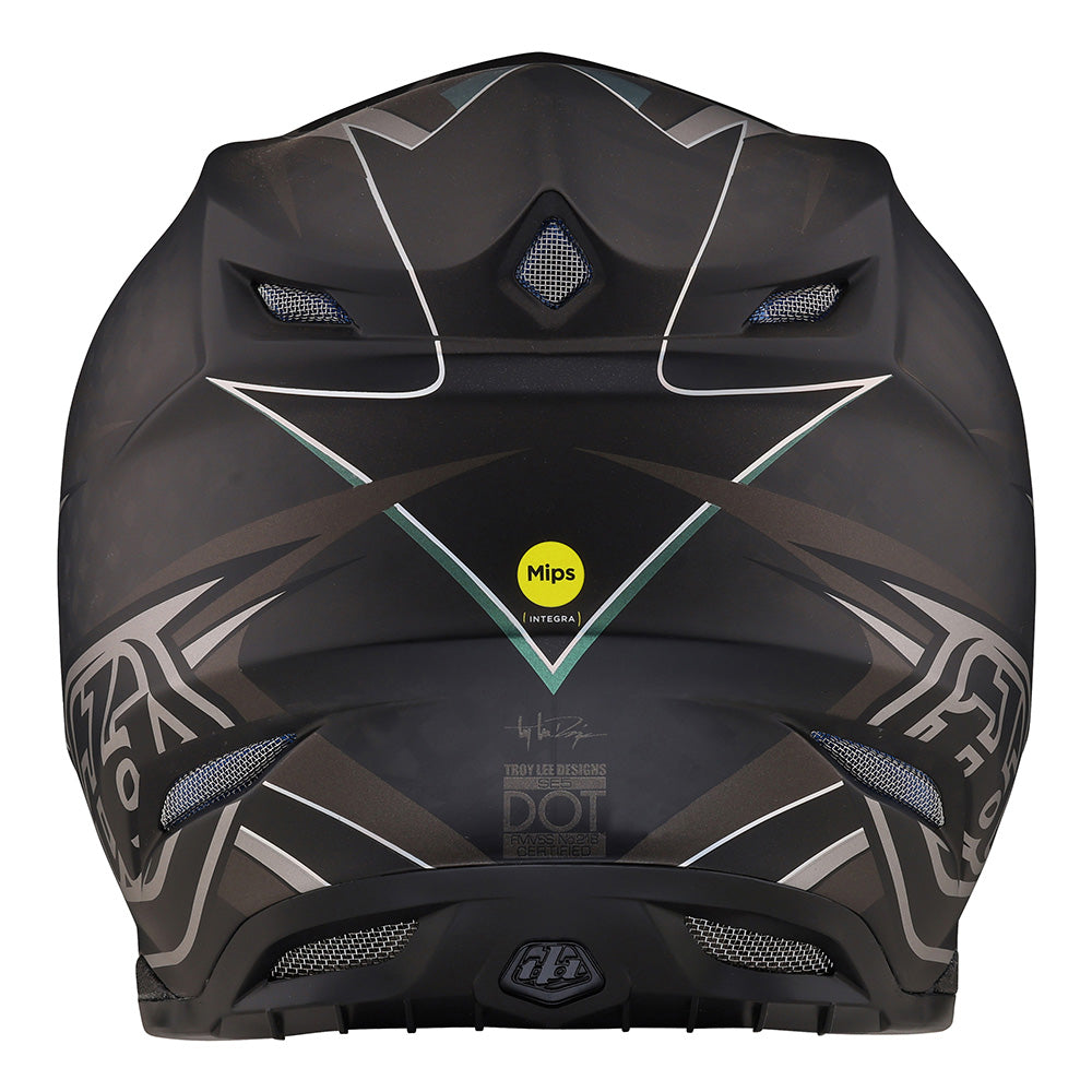 Troy Lee Designs Adult SE5 Carbon MX Helmet W/MIPS (Inferno Black, X-Small)