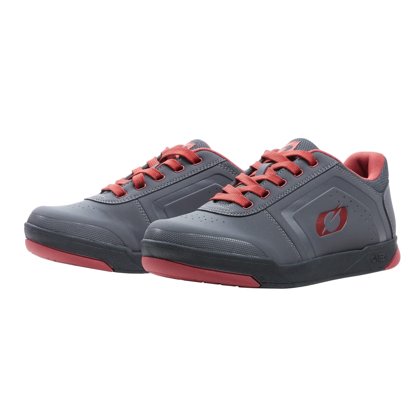 O'Neal Pinned Flat Pedal MTB Shoe V.22 (Gray/Red) 8 (41)