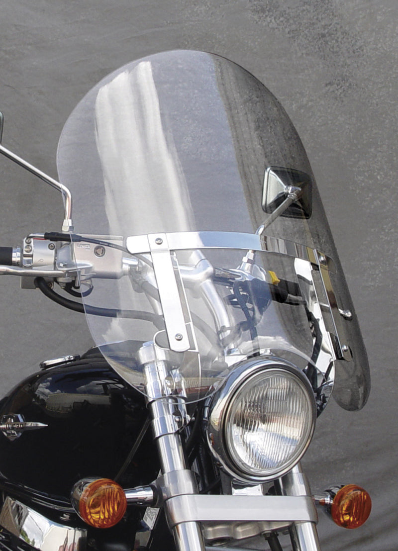 National Cycle 83-22 Harley XL/FXR/D/17-25 Hon/07+ Kaw Dakota 3 w/Low Turn Signals Windshield-Clr