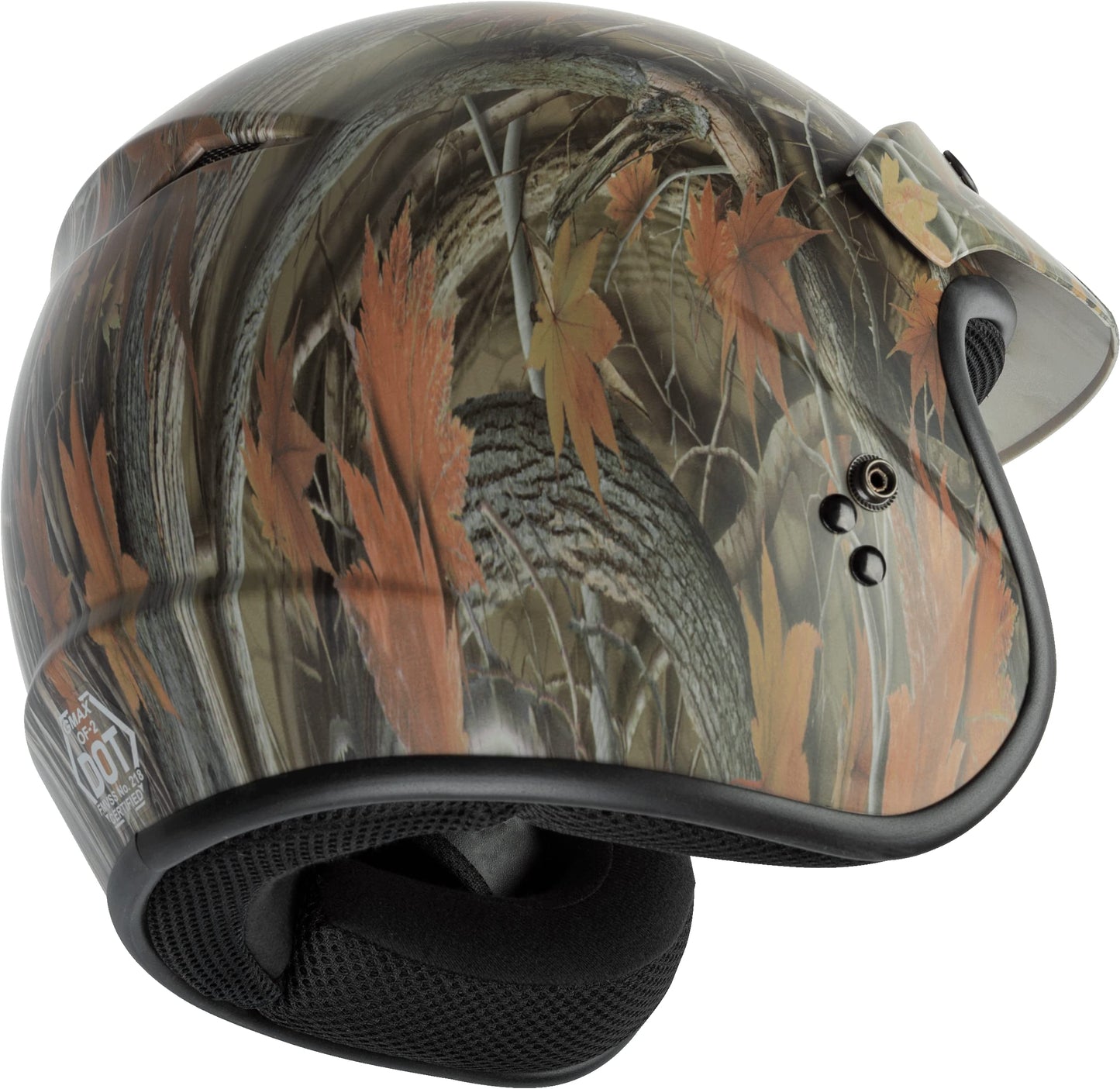 GMAX OF-2 Open-Face Helmet (Leaf Camo) - Large