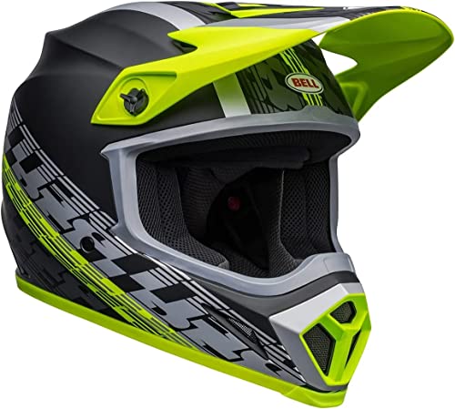 Bell MX-9 MIPS Helmet (Offset Matte Black/Hi-Viz Yellow - XX-Large)