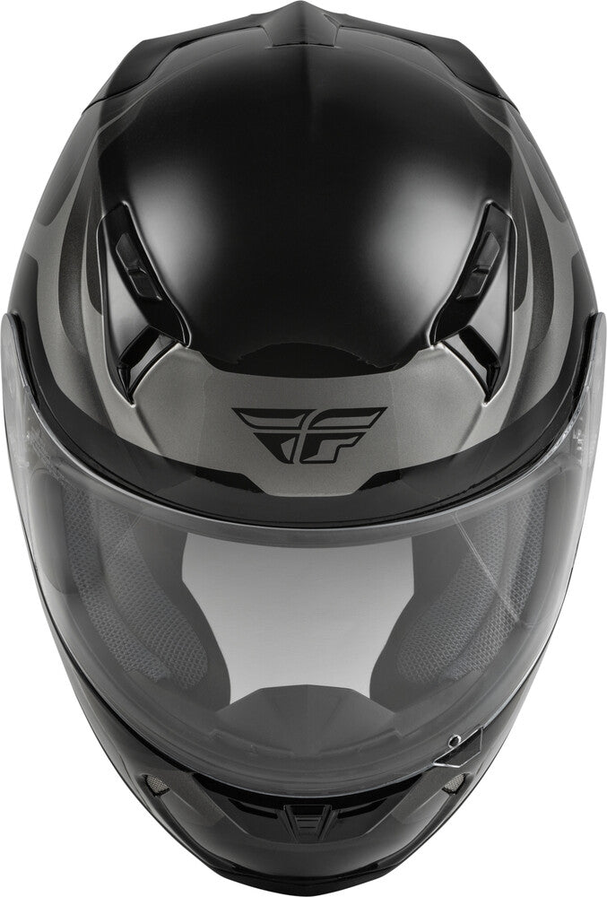 Fly Racing Revolt Rush Street Motorcycle Helmet (Grey / Black)