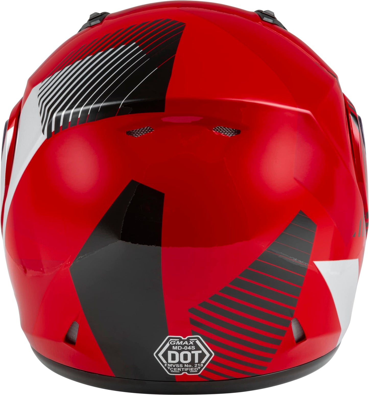 GMAX MD-04S Reserve Modular Snow Helmet w/ Dual Lens Shield (Red/Silver/Black) - 3XL