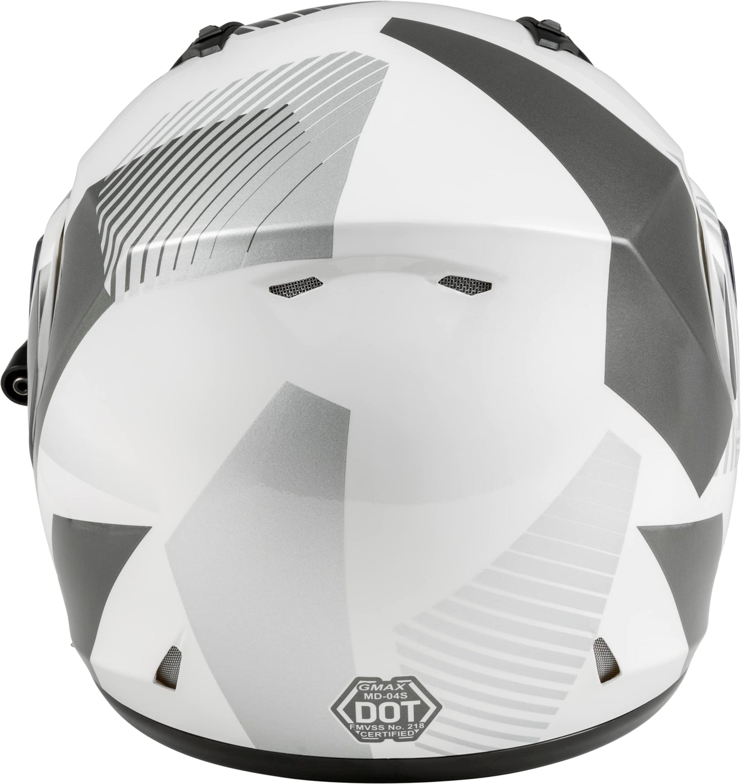 GMAX MD-04S Reserve Modular Snow Helmet w/ Electric Shield (White/Silver) - Large