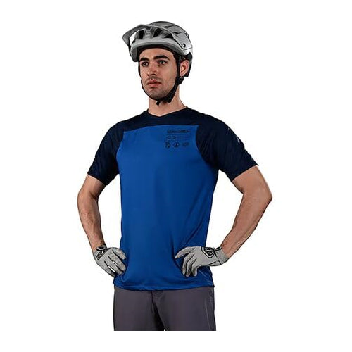 Troy Lee Designs Skyline Short Sleeve Jersey (Blue) - Small