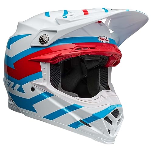 Bell Moto-9S Flex Helmets (Banshee Gloss White/Red)