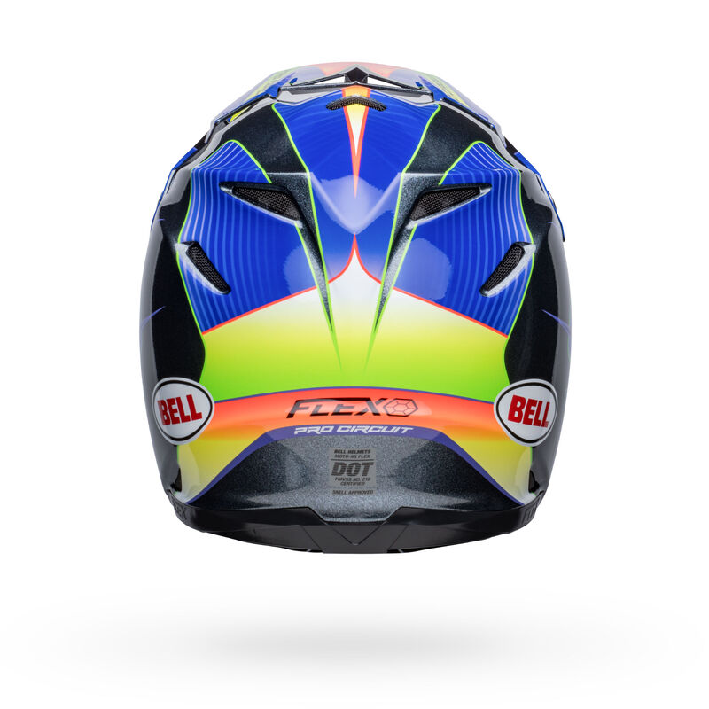 Bell Moto-9S Flex Helmets (Pro Circuit 23 Gloss Silver Metallic Flake)