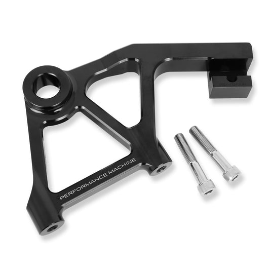 Performance Machine Touring Rear Rad Cal Bracket Assy - Black Ano