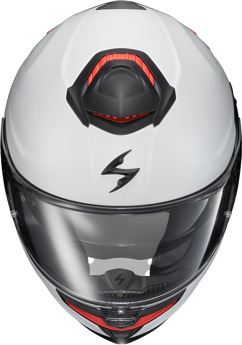 Scorpion EXO Eclipse Full Face Helmet Matte Pearl White XL - ECL-0056