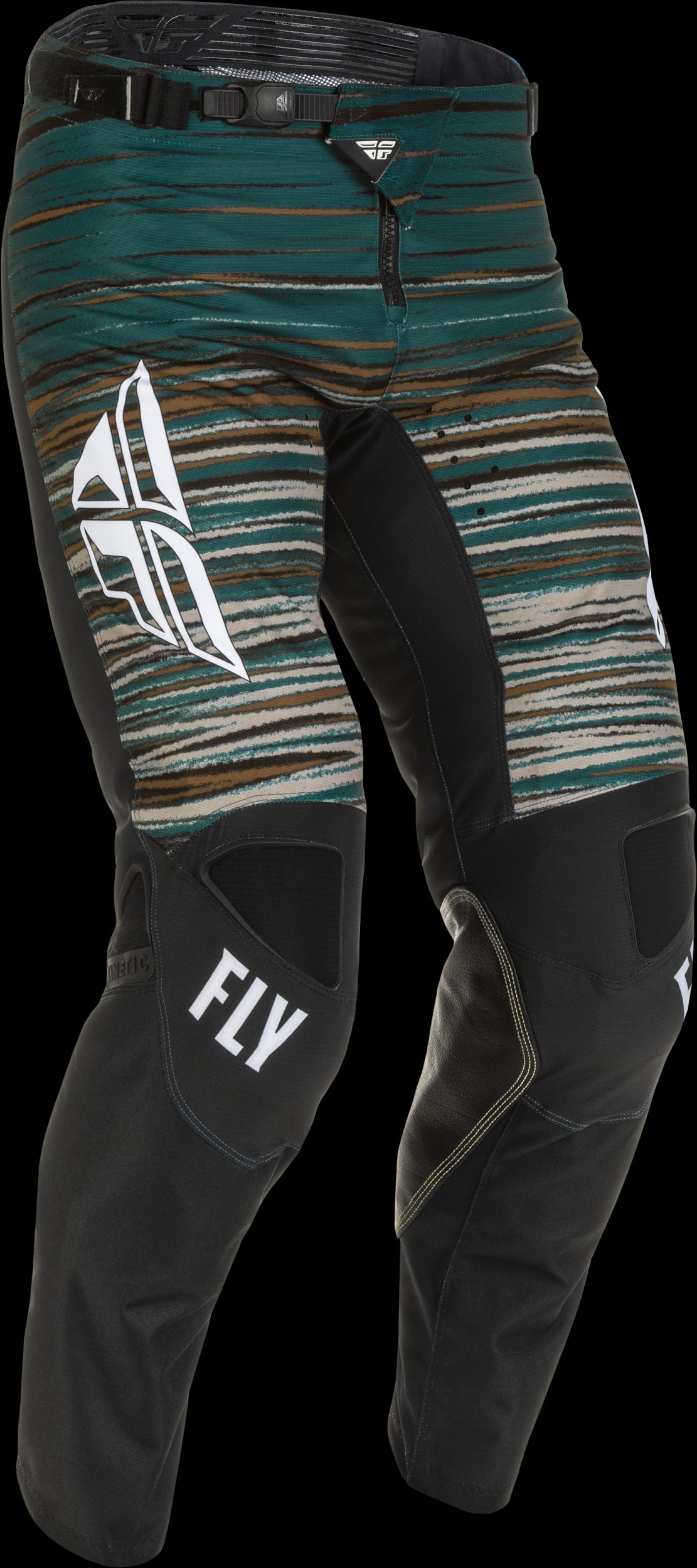 FLY Racing Adult Kinetic Wave Pants (Black/Rum) Size 38