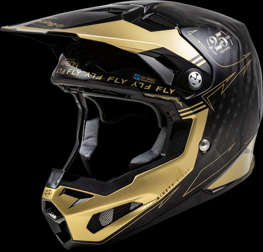 Fly Racing Formula S Legacy Carbon Helmet (Black/Gold)