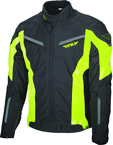 Fly Racing Strata Motorcycle Jacket (Black/White/Red)