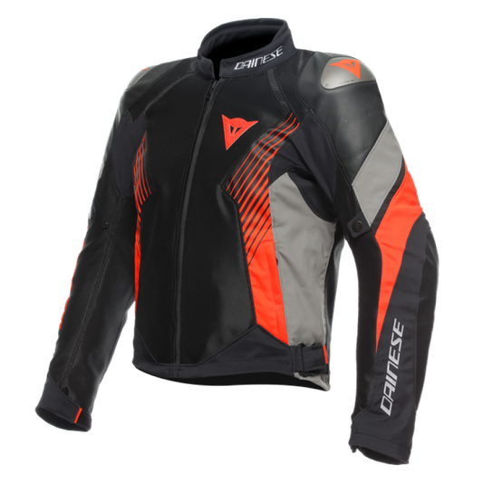 Dainese Super Rider 2 Absoluteshell Jacket Black/Dark Gull Gray/Fluorescent Red Size - 54