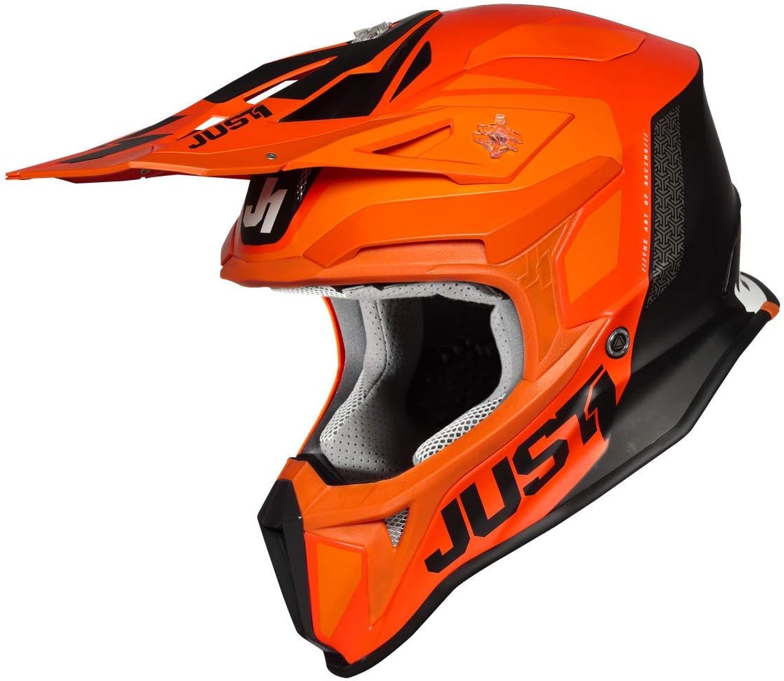 JUST 1 J18 Fiberglass Shell MX Off-Road Motocross Motorcycle Helmet