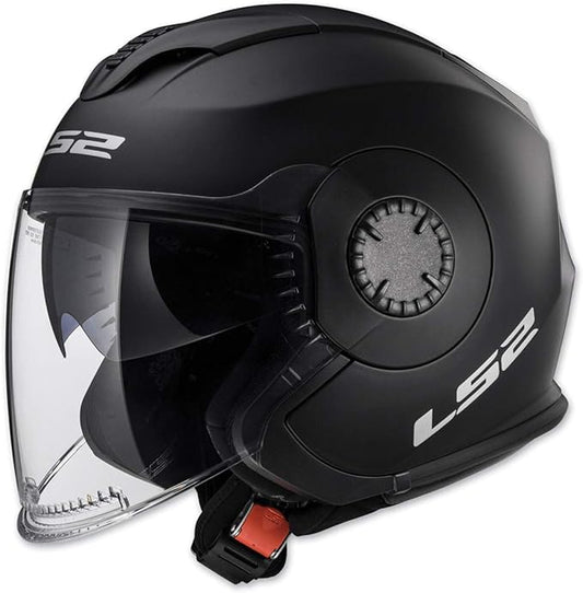 LS2 Helmets Open Face Verso Helmet (Matte Black) - 2XL