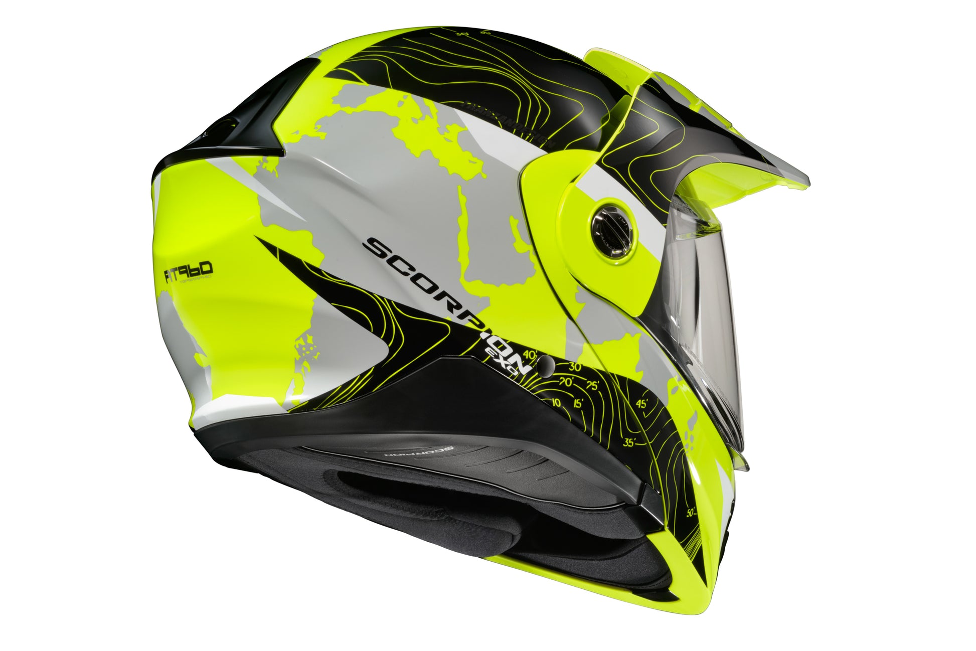 Exo At960 Modular Helmet Topographic Hi Vis/Black Md