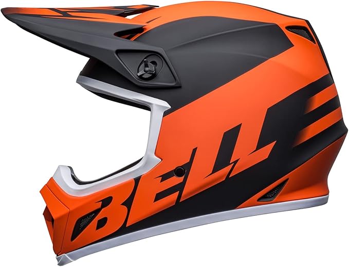 BELL MX-9 MIPS Adult Dirt Helmet (Disrupt Matte Black/Orange) - 2XL