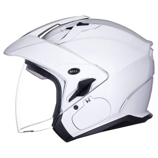 Bell Mag-9 Open Face Motorcycle Helmet (Solid Gloss Pearl White) - XL