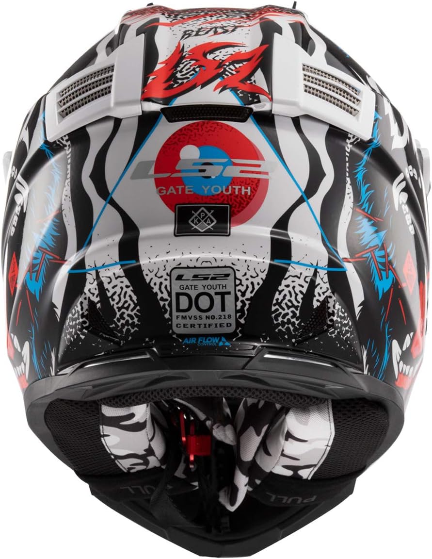 LS2 Gate Youth Beast Full Face Helmet (Black)