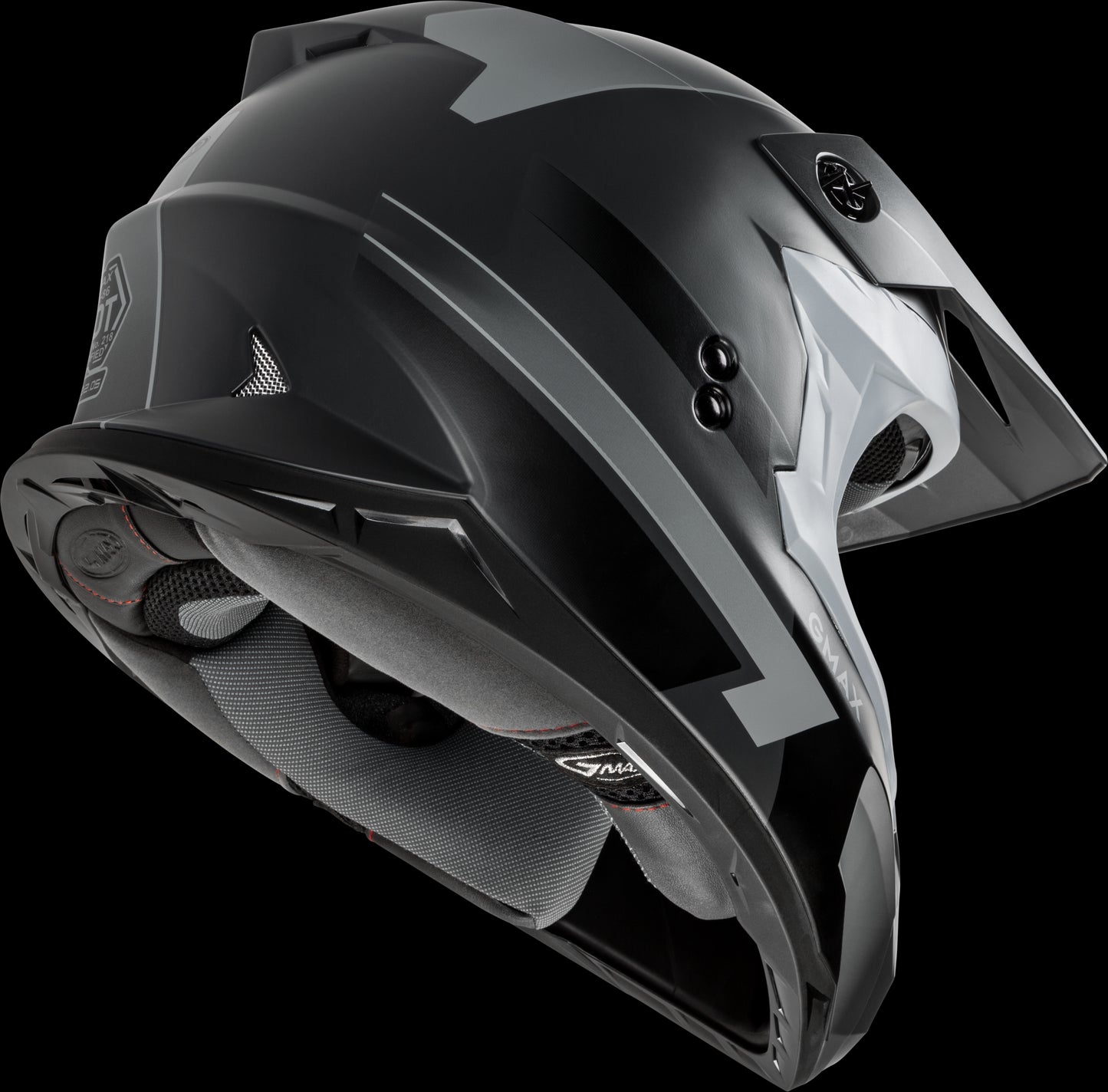 GMAX MX-86 Fame MX Helmet (Matte Dark Grey/Black) - XXL