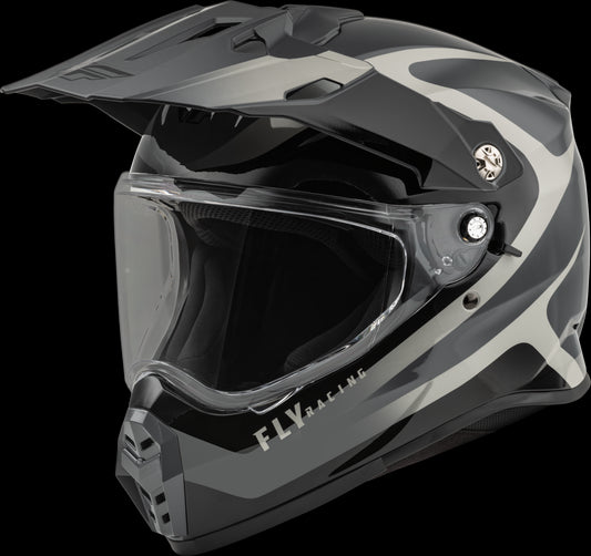 Fly Racing Trekker Pulse Helmet (Black / Grey) - XS