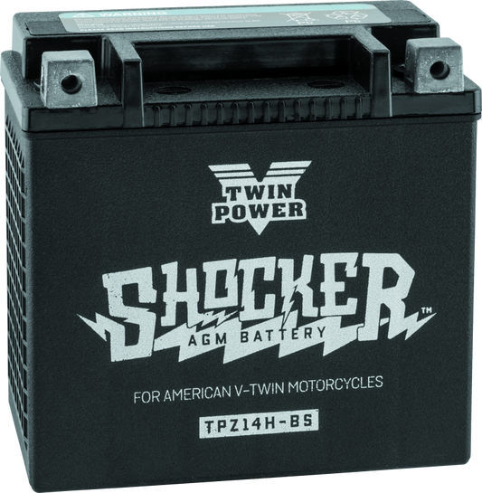 Twin Power YTX-14 Shocker Battery Replaces H-D 65948-00 220 CCA