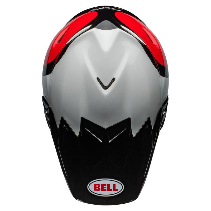 Bell Moto-9S Flex Helmets (Hello Cousteau Stripes Gloss White/Red)