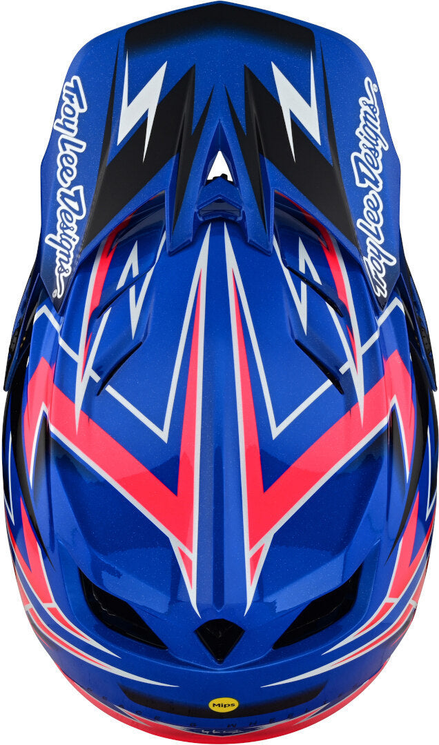 Troy Lee Designs D4 Composite Full Face Mountain Bike Helmet (Volt Blue)