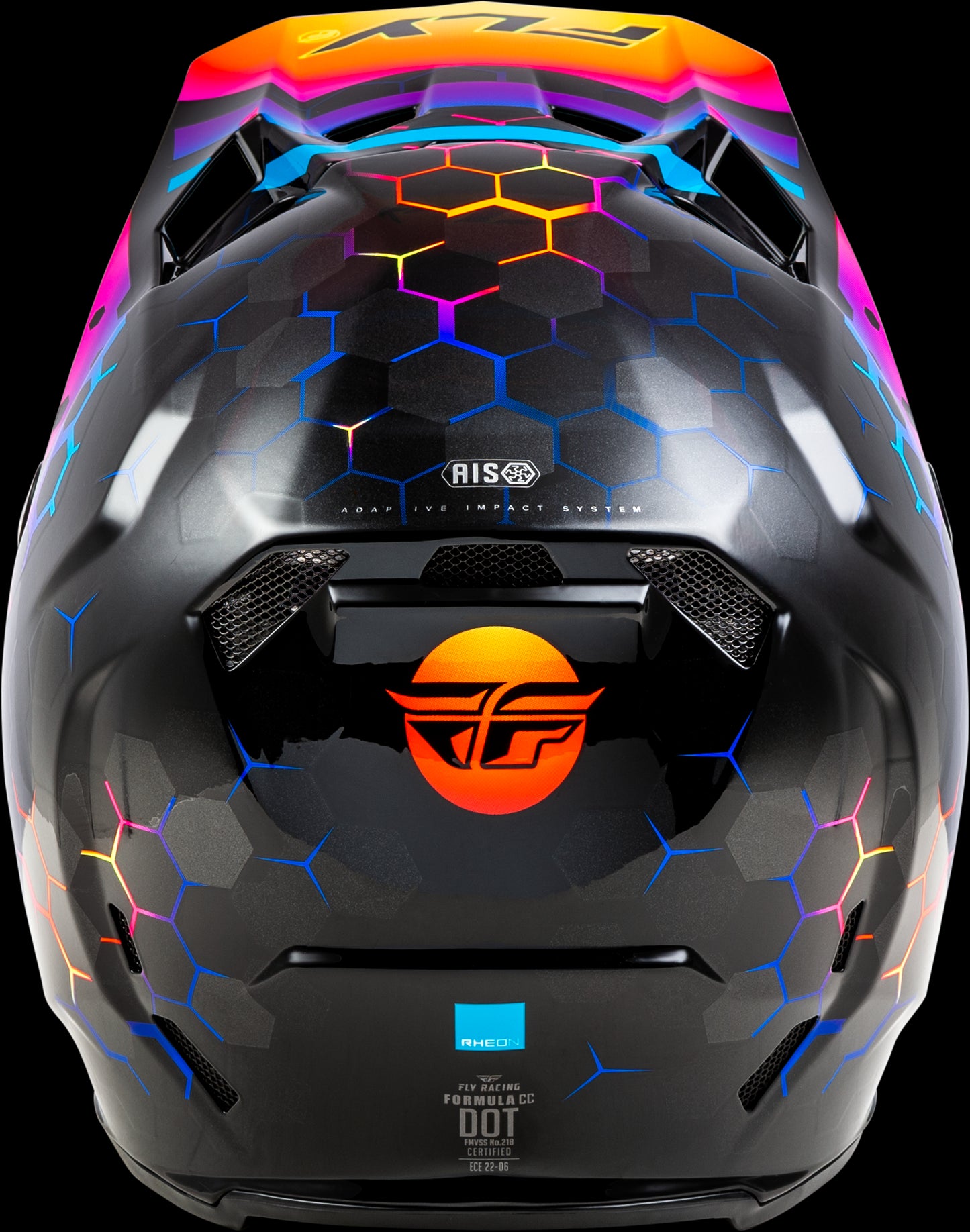 Fly Racing Formula CC Tektonic MX Helmet (Black/Sunset)