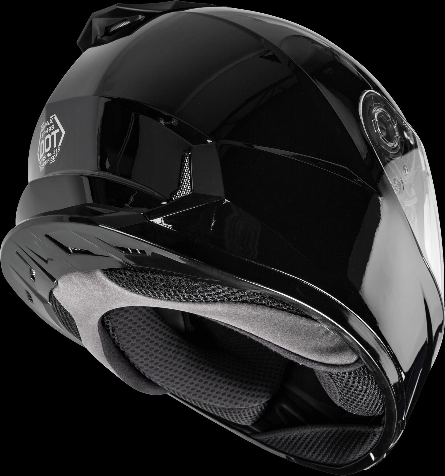 GMAX FF-49S Snow Helmet w/ Electric Shield (Black)